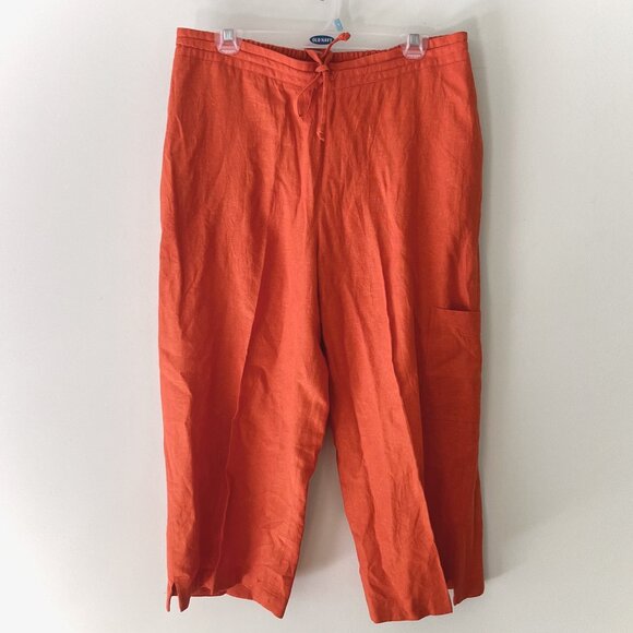 Linen Blend Wide Leg Pants - Picture 1 of 5